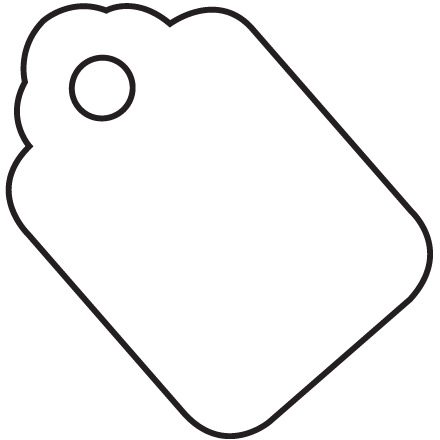 1 <span class='fraction'>1/8</span> x 1 <span class='fraction'>3/4</span>"  White Merchandise Tags